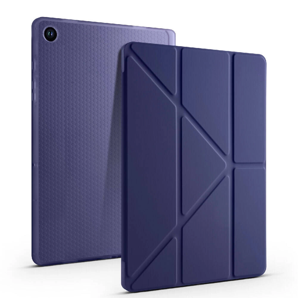 Galaxy Uyumlu Tab A9 Kılıf Zore Tri Folding Kalem Bölmeli Standlı Kılıf