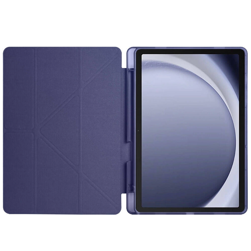 Galaxy Uyumlu Tab A9 Kılıf Zore Tri Folding Kalem Bölmeli Standlı Kılıf