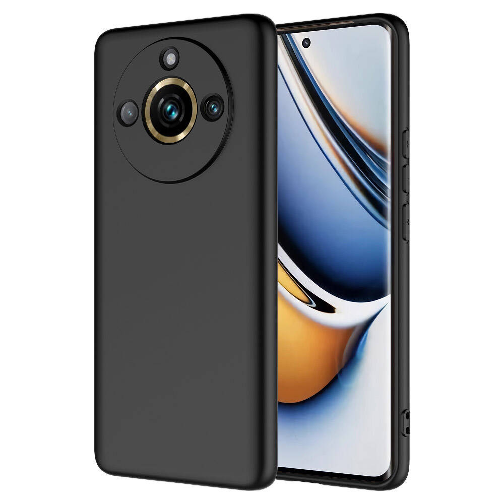 Realme 11 Pro Plus Kılıf Zore Mara Lansman Kapak-Siyah