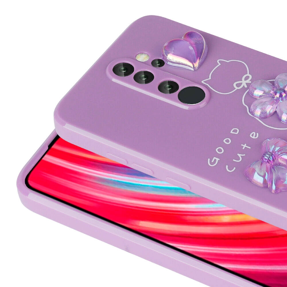 Xiaomi Uyumlu  Redmi Note 8 Pro Kılıf Kabartma Figürlü Parlak Zore Toys Silikon Kapak