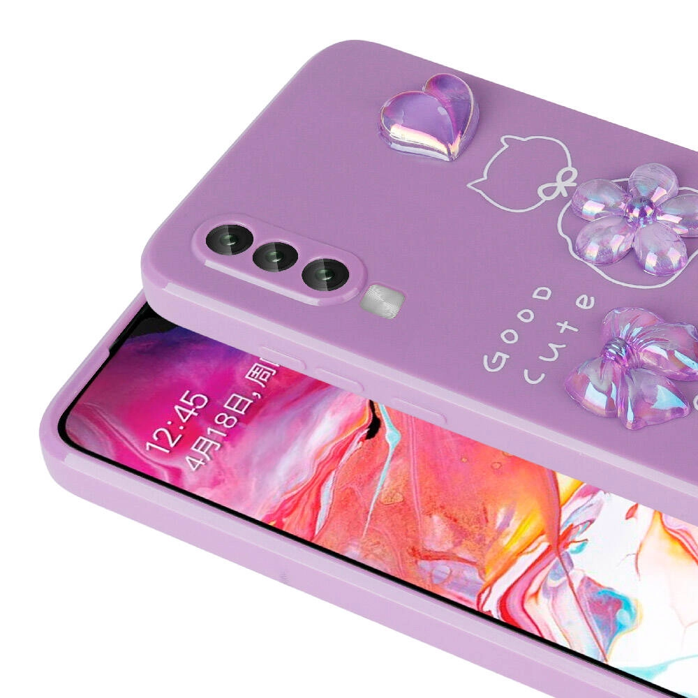Galaxy Uyumlu A70 Kılıf Kabartma Figürlü Parlak Zore Toys Silikon Kapak