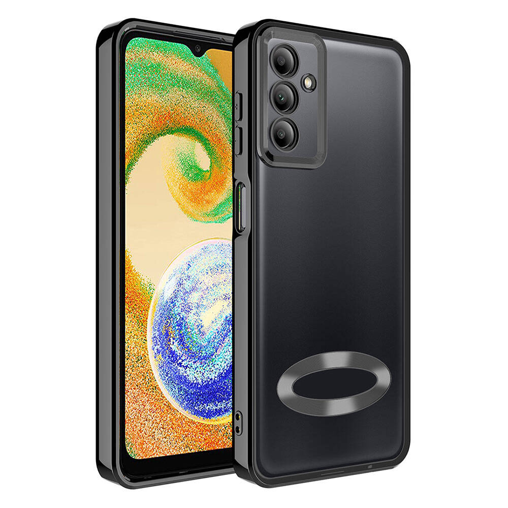 Galaxy Uyumlu A05S Kılıf Kamera Korumalı Logo Gösteren Zore Omega Kapak