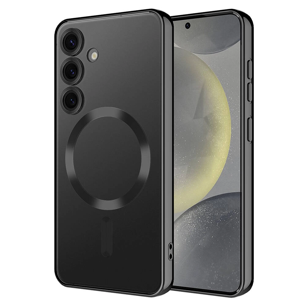 Galaxy Uyumlu S24 Kılıf Kamera Korumalı M-safe Wireless Şarj Özellikli Zore Demre Kapak