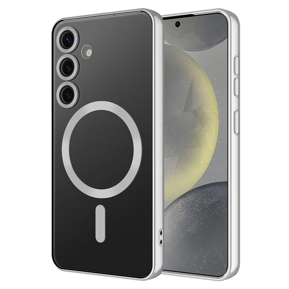 Galaxy Uyumlu S24 Kılıf Kamera Korumalı M-safe Wireless Şarj Özellikli Zore Demre Kapak