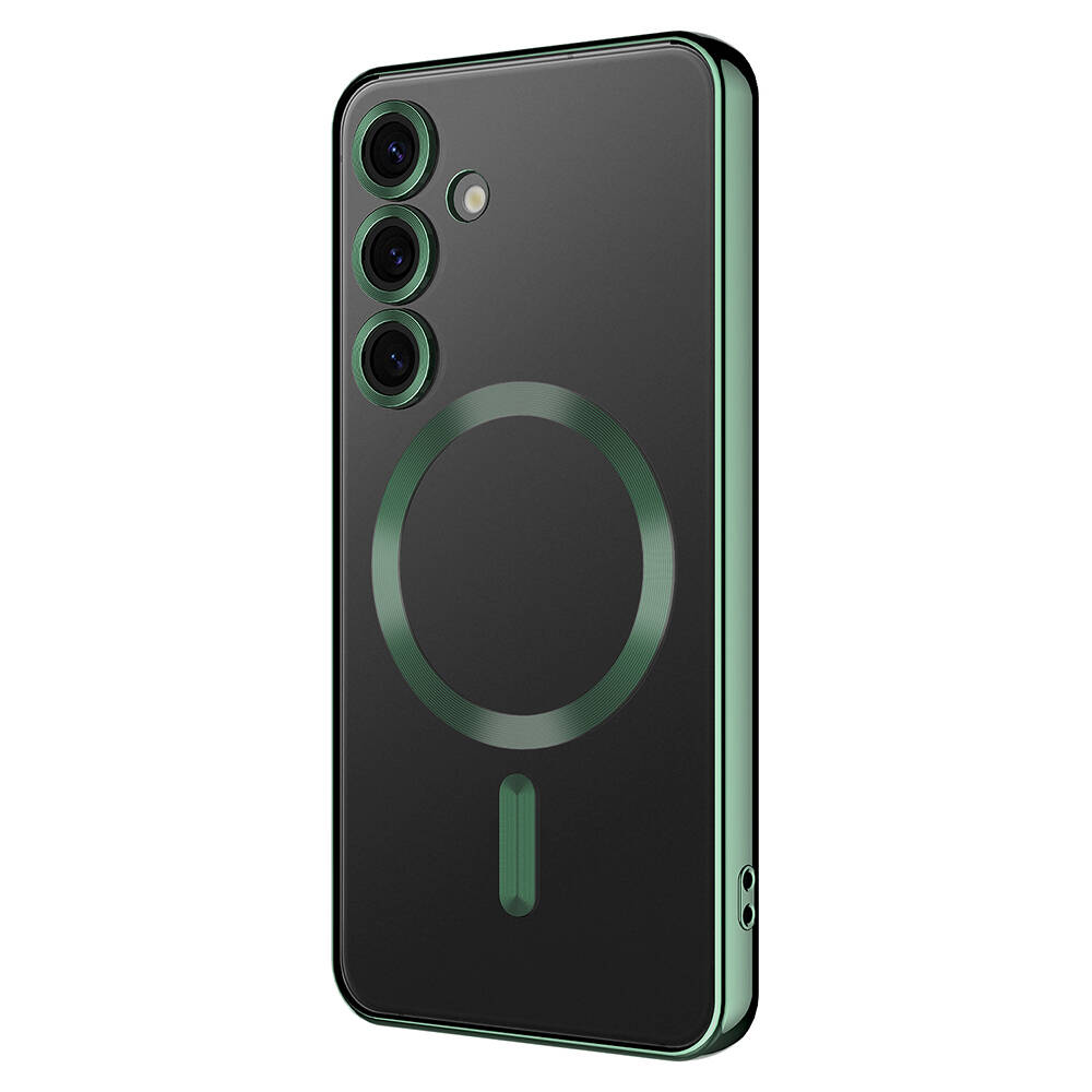 Galaxy Uyumlu S24 Kılıf Kamera Korumalı M-safe Wireless Şarj Özellikli Zore Demre Kapak