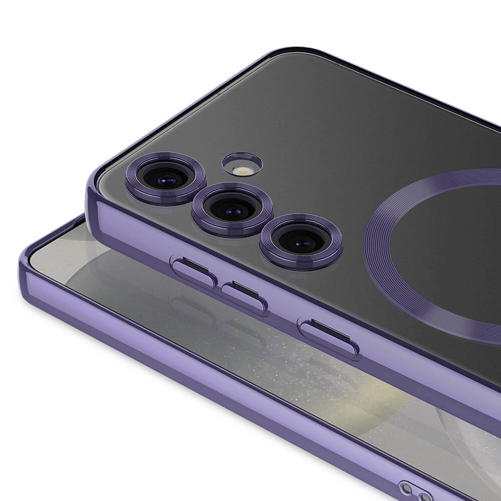 Galaxy Uyumlu S24 Plus Kılıf Kamera Korumalı M-safe Wireless Şarj Özellikli Zore Demre Kapak