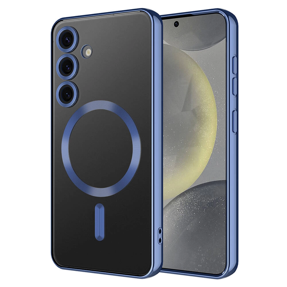 Galaxy Uyumlu S24 Plus Kılıf Kamera Korumalı M-safe Wireless Şarj Özellikli Zore Demre Kapak