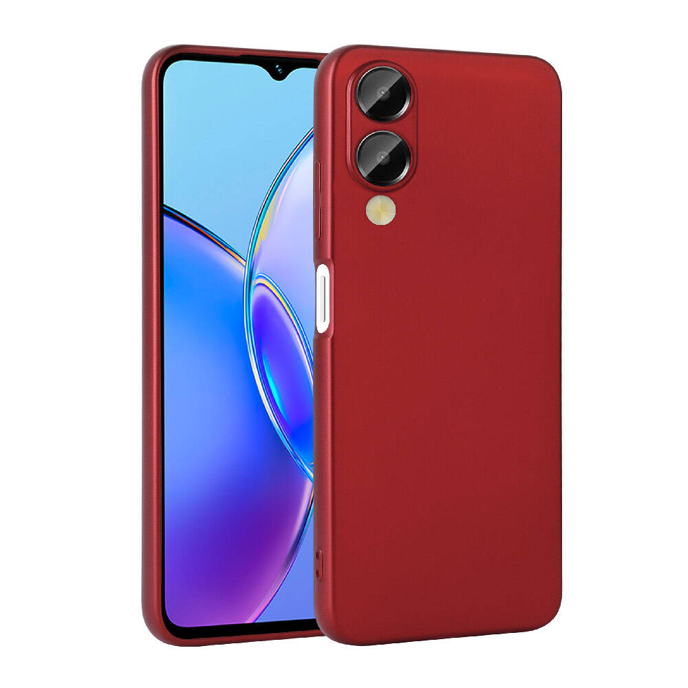 Vivo Y17S Kılıf Zore Premier Silikon Kapak-Kırmızı