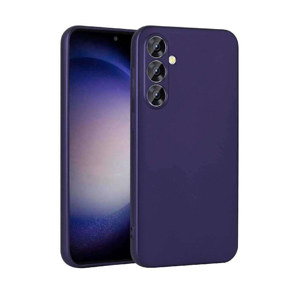 Galaxy Uyumlu S24 Plus Kılıf Zore Premier Silikon Kapak-Lacivert