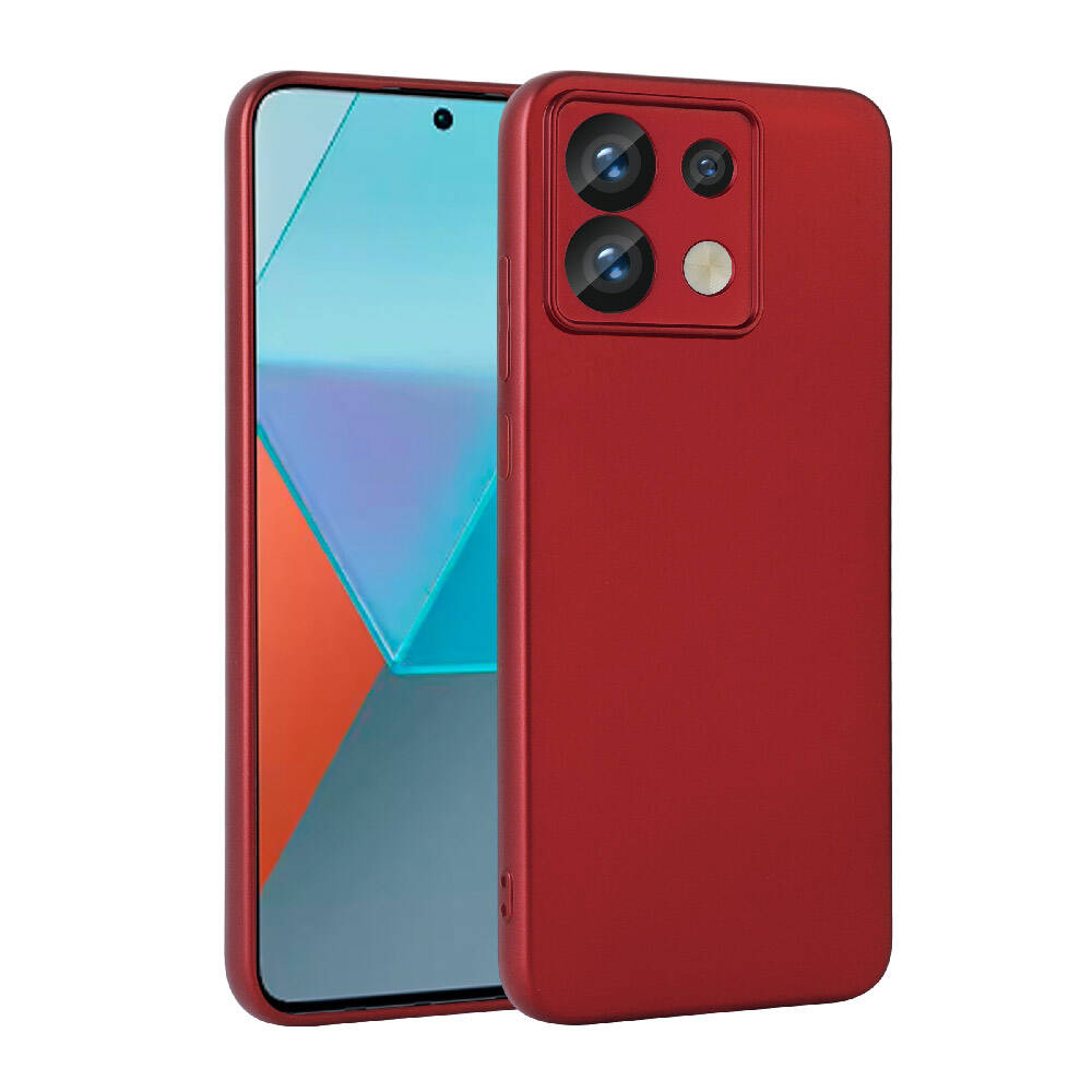 Xiaomi Uyumlu  Redmi Note 13 Pro 5G Kılıf Zore Premier Silikon Kapak-Kırmızı