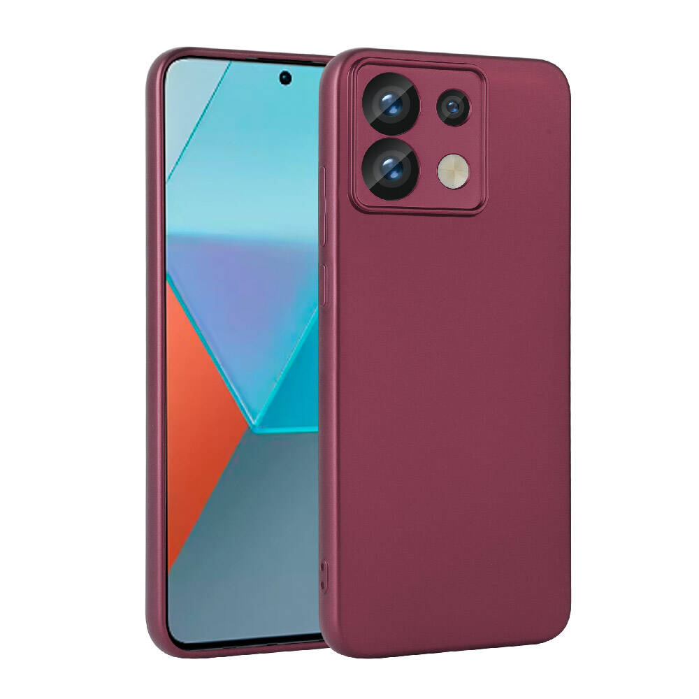 Xiaomi Uyumlu  Redmi Note 13 Pro 5G Kılıf Zore Premier Silikon Kapak-Mürdüm