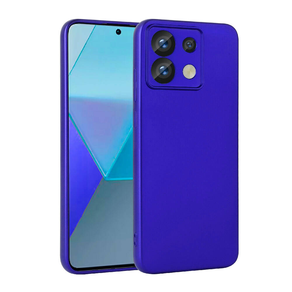 Xiaomi Uyumlu  Redmi Note 13 Pro 5G Kılıf Zore Premier Silikon Kapak-Saks mavi