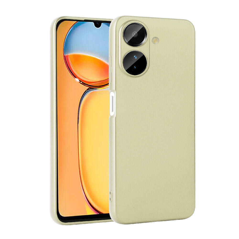 Xiaomi Uyumlu  Redmi 13C Kılıf Zore Premier Silikon Kapak-Gold