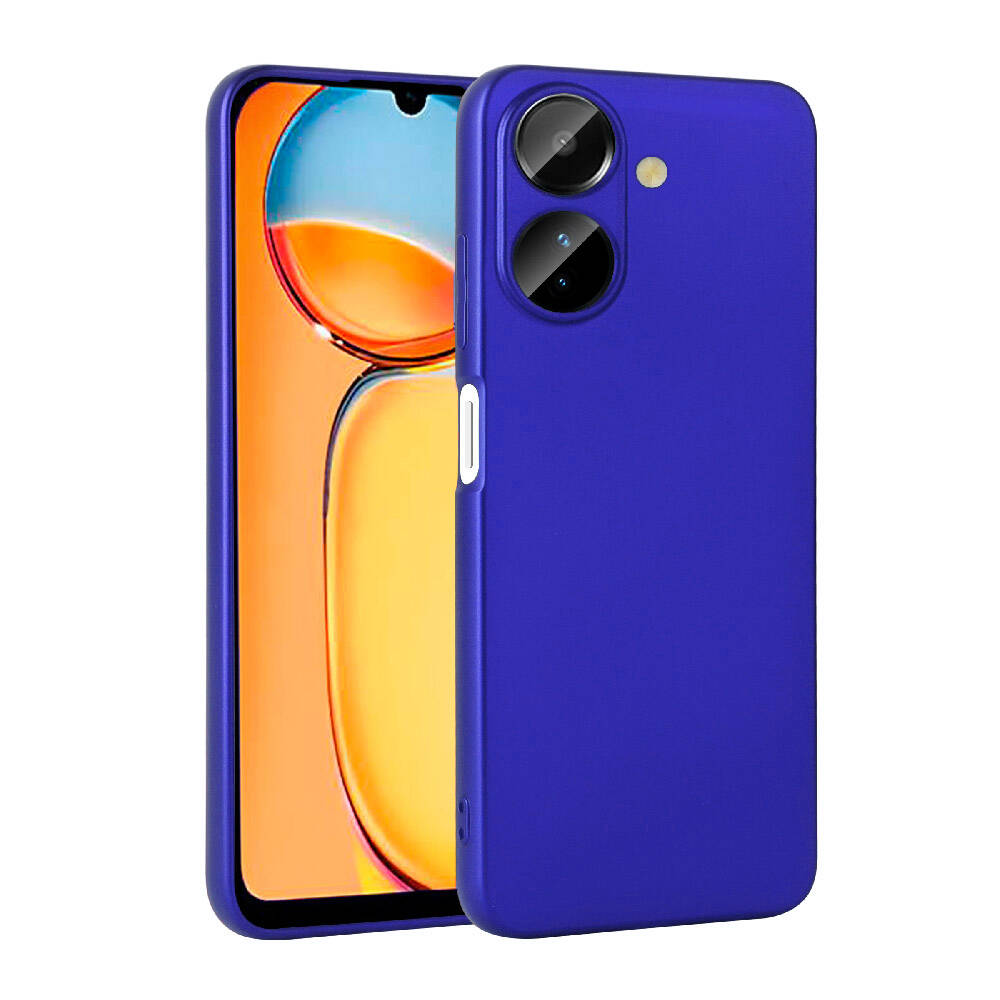 Xiaomi Uyumlu  Redmi 13C Kılıf Zore Premier Silikon Kapak-Saks mavi