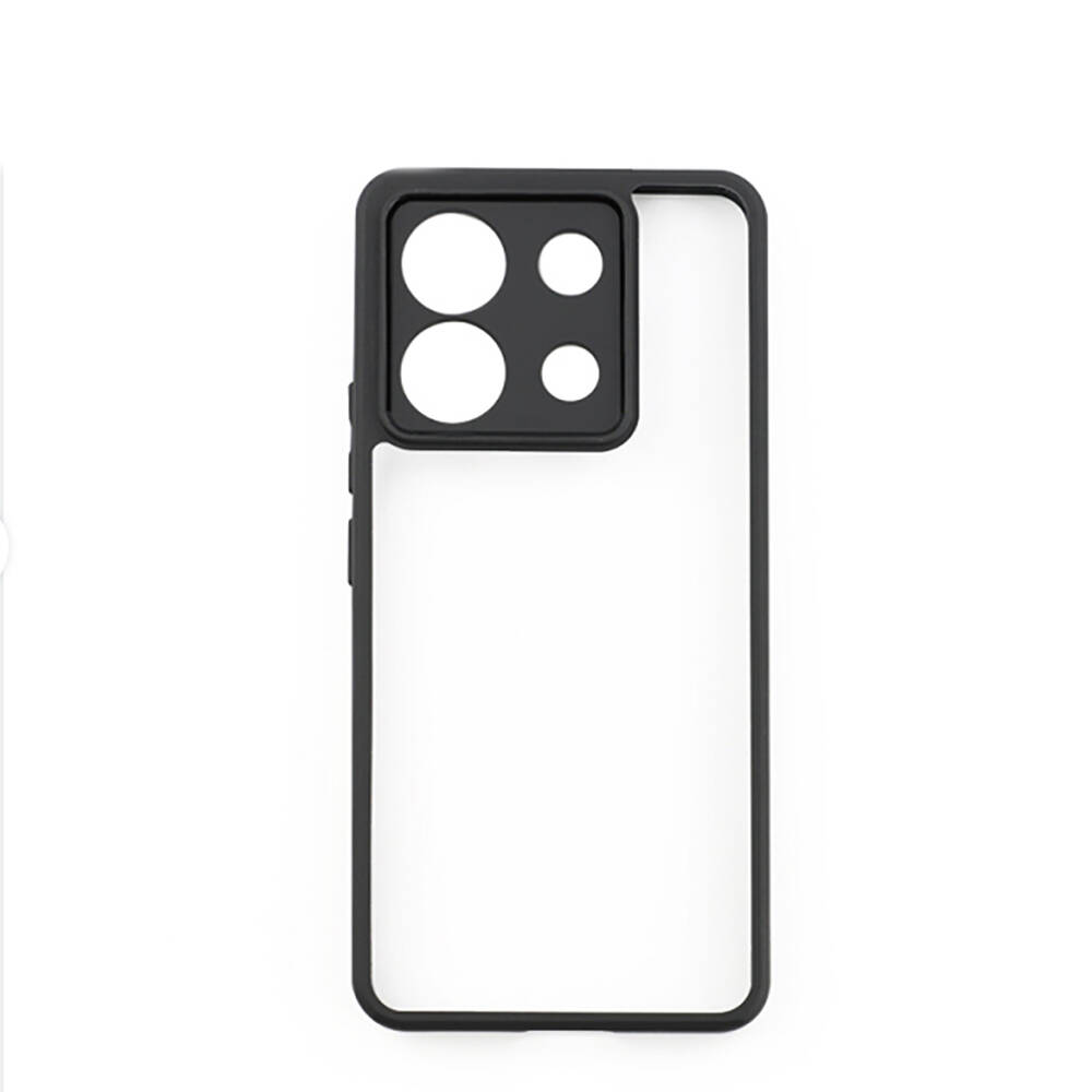 Xiaomi Uyumlu  Redmi Note 13 Pro 5G Kılıf Kamera Korumalı Şeffaf Arka Yüzey Zore New Roll Kapak