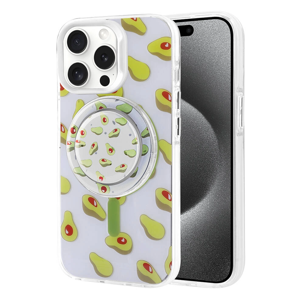 iPhone Uyumlu 15 Pro Max Kılıf M-safe Şarj Özellikli Tak-Çıkar Pop Soketli Zore Tiktok Kapak