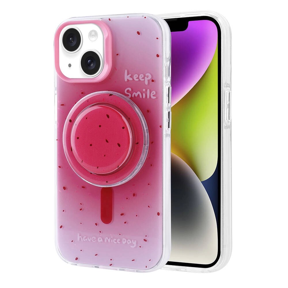 iPhone Uyumlu 14 Kılıf M-safe Şarj Özellikli Tak-Çıkar Pop Soketli Zore Tiktok Kapak