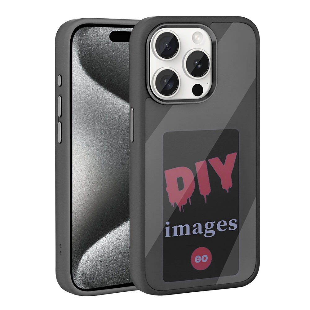 iPhone Uyumlu 15 Pro Kılıf Ekranı Yansıtan Zore Akıllı NFC Kapak