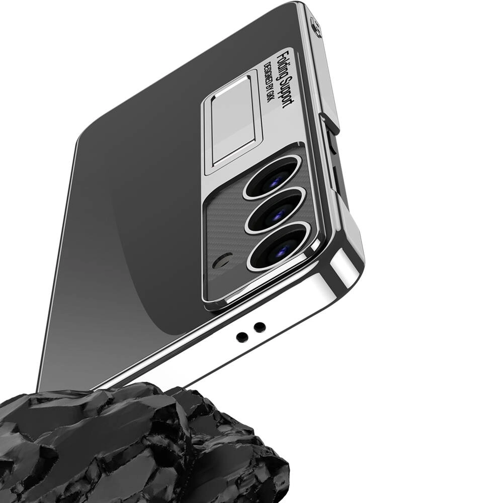 Galaxy Uyumlu S24 Plus Kılıf Kamera Korumalı Şeffaf Tasarımlı Zore Lego Standlı Kapak