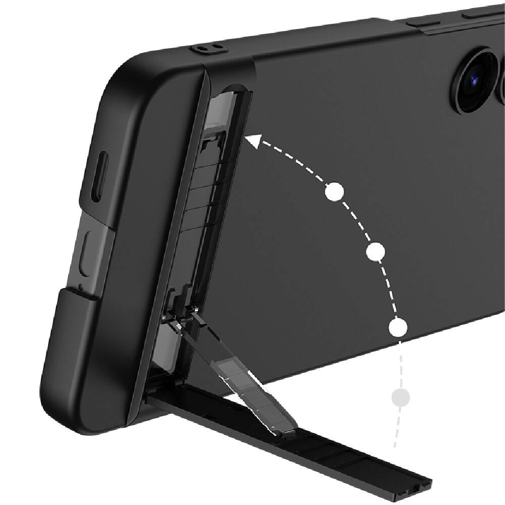 Galaxy Uyumlu S24 Plus Kılıf Zore Kamera Korumalı Dikey Standlı Ays Kapak