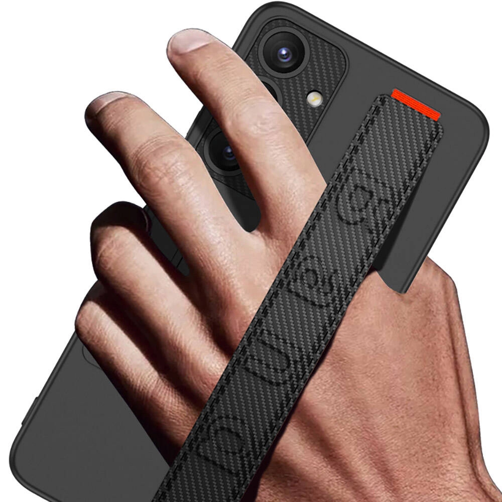 Galaxy Uyumlu S24 Plus Kılıf Standlı El Tutacaklı Zore Band Kapak