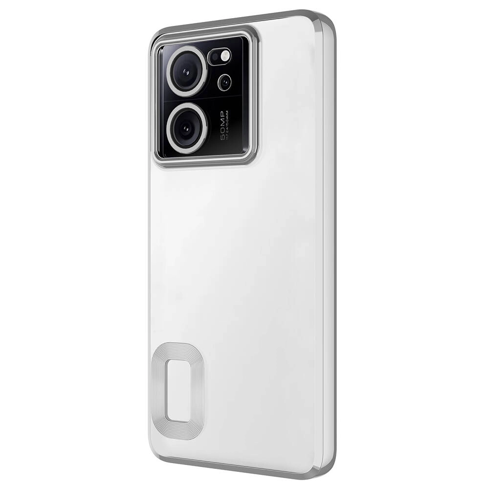 Xiaomi Uyumlu  Mi 13T Kılıf Kamera Korumalı Logo Gösteren Zore Omega Kapak