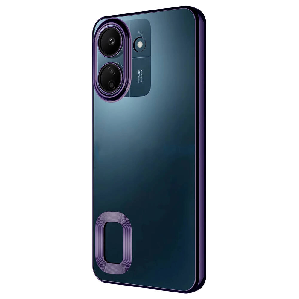 Xiaomi Uyumlu  Redmi 13C Kılıf Kamera Korumalı Logo Gösteren Zore Omega Kapak