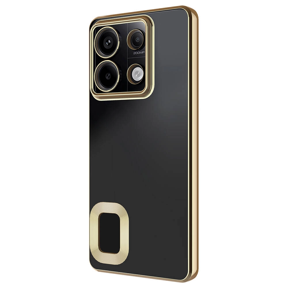 Xiaomi Uyumlu  Redmi Note 13 Pro 5G Kılıf Kamera Korumalı Logo Gösteren Zore Omega Kapak
