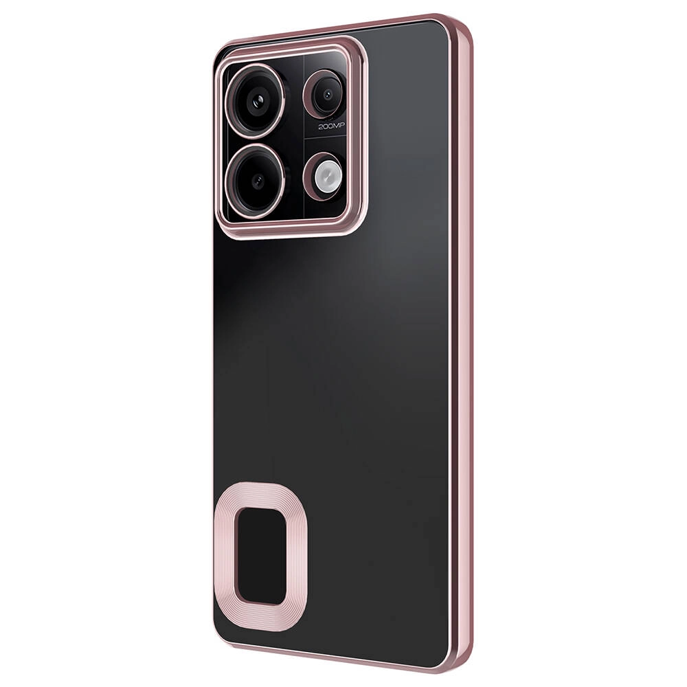 Xiaomi Uyumlu  Redmi Note 13 Pro 5G Kılıf Kamera Korumalı Logo Gösteren Zore Omega Kapak