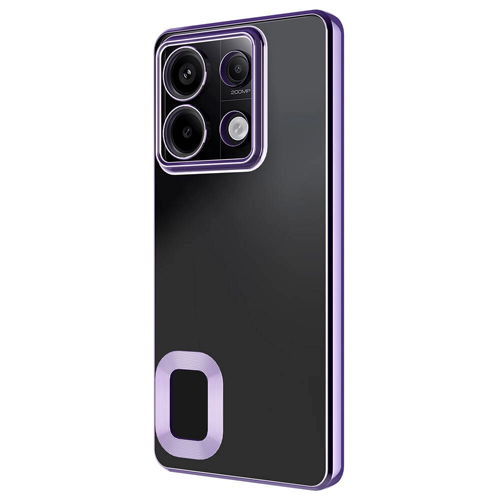 Xiaomi Uyumlu  Redmi Note 13 Pro 5G Kılıf Kamera Korumalı Logo Gösteren Zore Omega Kapak