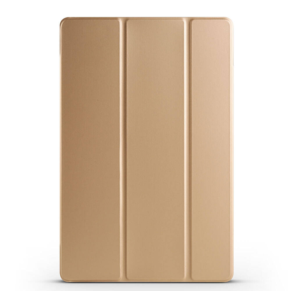 Galaxy Uyumlu Tab S9 FE Plus Zore Smart Kapak Standlı 1-1 Kılıf-Gold