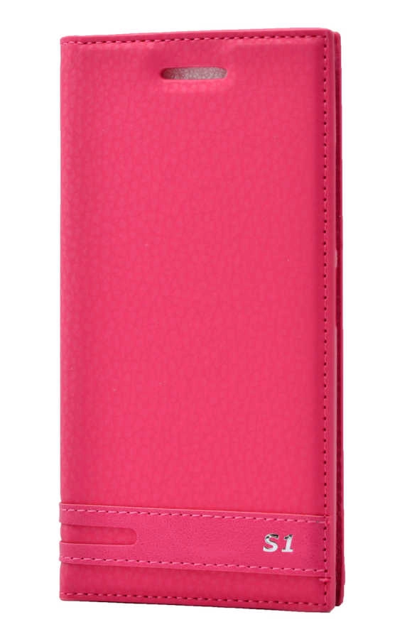 Lenovo Vibe S1 Lite Kılıf Zore Elite Kapaklı Kılıf-Pembe