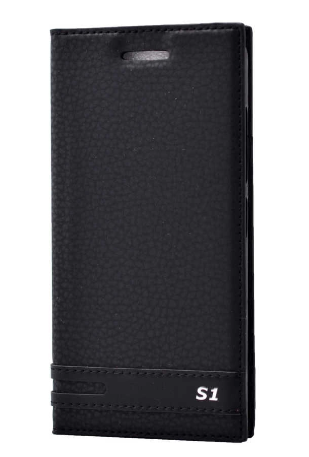 Lenovo Vibe S1 Lite Kılıf Zore Elite Kapaklı Kılıf-Siyah