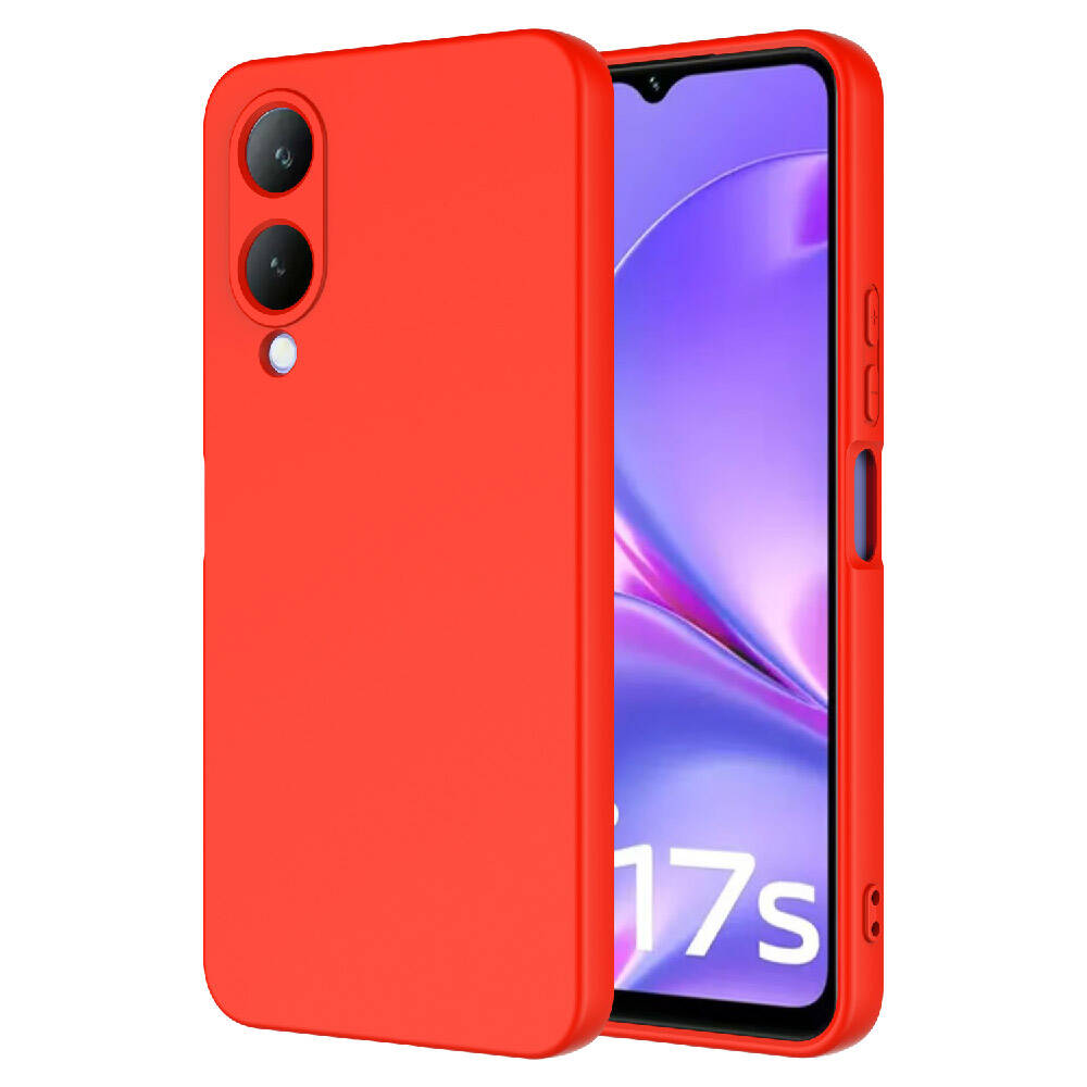 Vivo Y17S Kılıf Zore Mara Lansman Kapak-Kırmızı