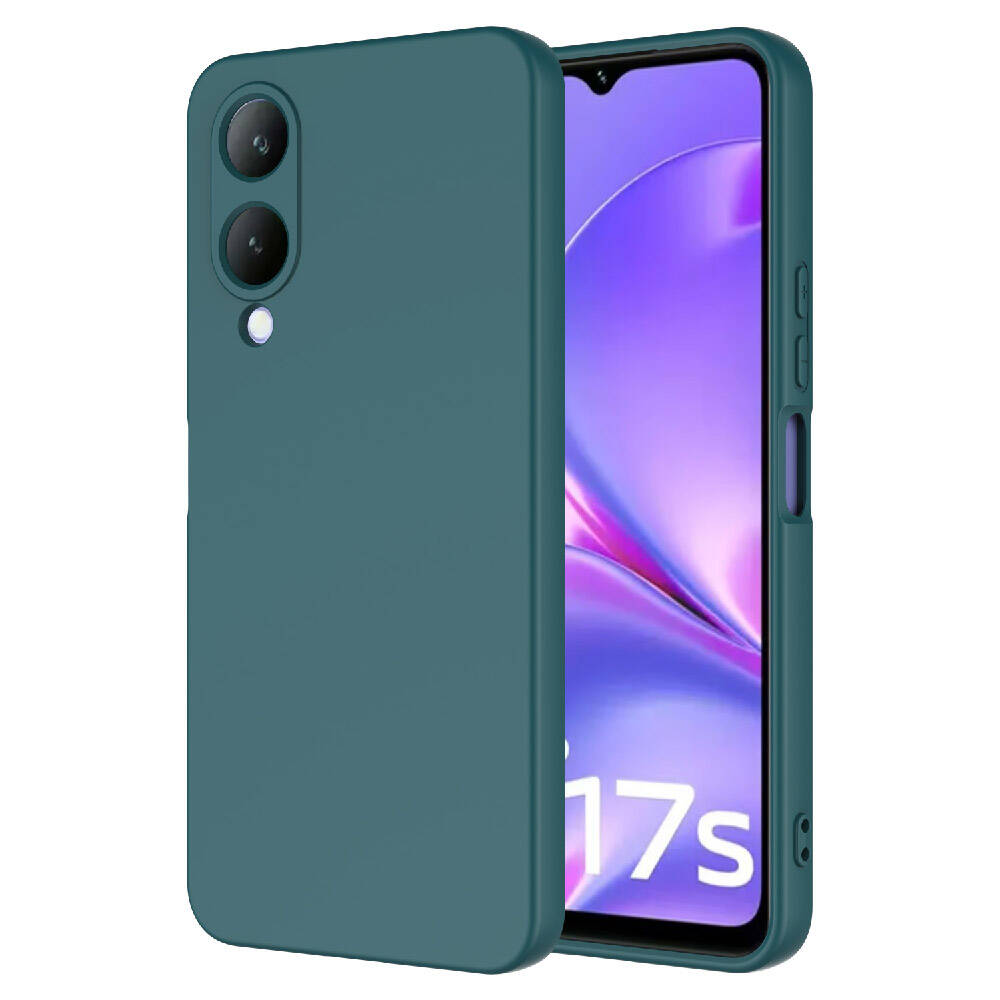 Vivo Y17S Kılıf Zore Mara Lansman Kapak-Koyu yeşil