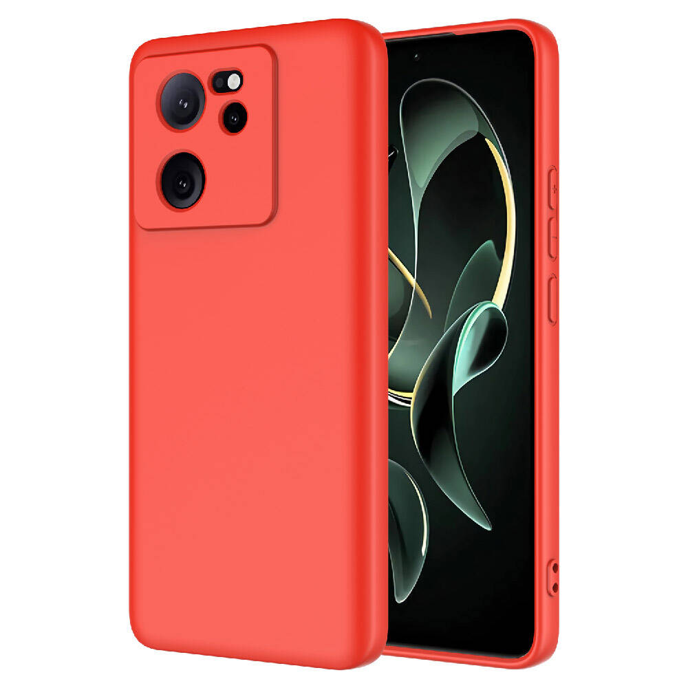 Xiaomi Uyumlu  Mi 13T Pro Kılıf Zore Mara Lansman Kapak-Kırmızı