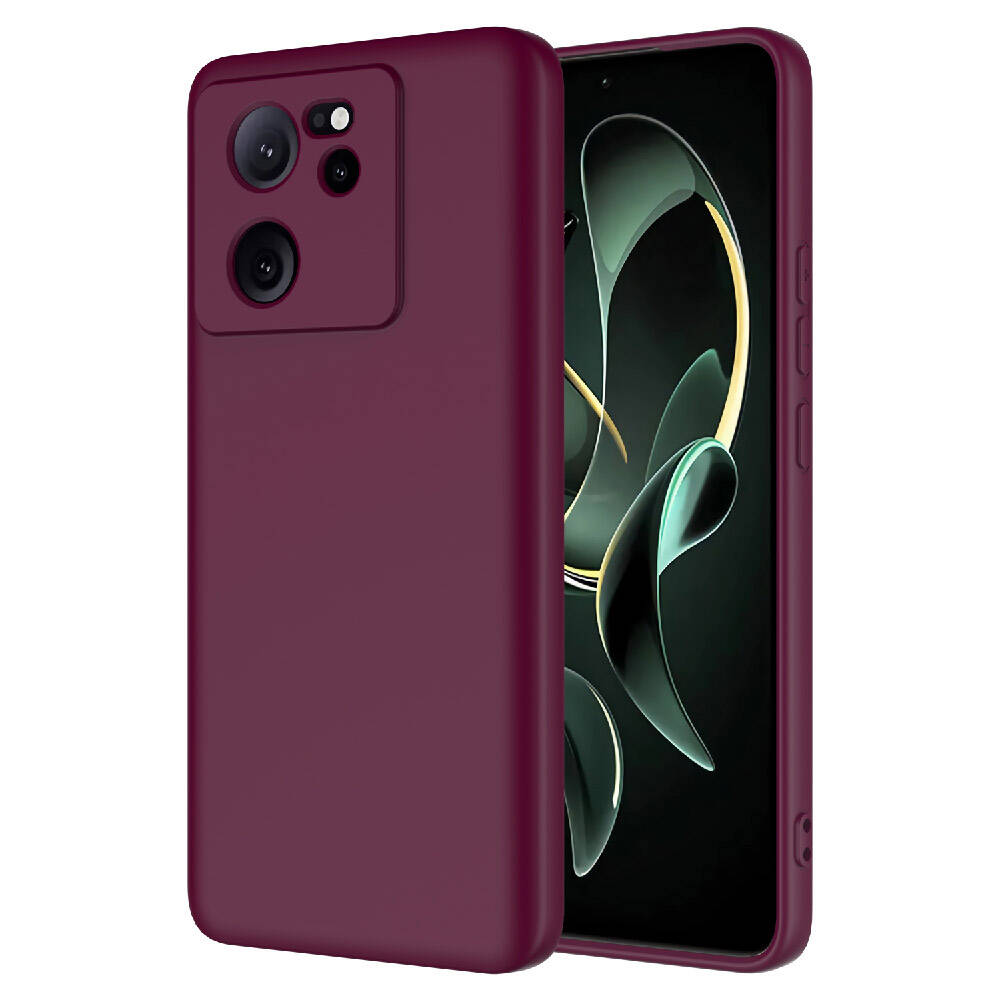 Xiaomi Uyumlu  Mi 13T Pro Kılıf Zore Mara Lansman Kapak-Koyu mor