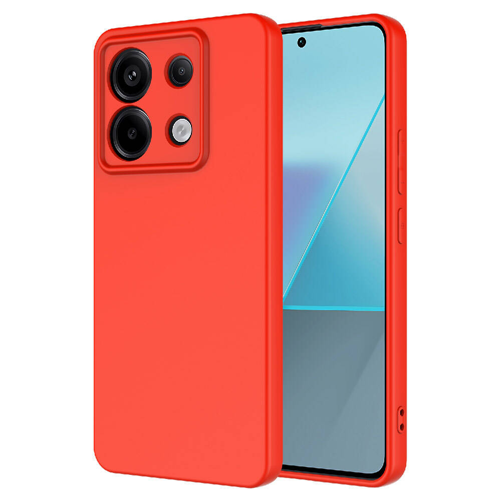 Xiaomi Uyumlu  Redmi Note 13 Pro 5G Kılıf Zore Mara Lansman Kapak-Kırmızı