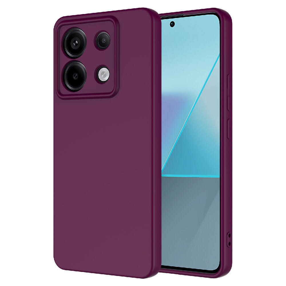Xiaomi Uyumlu  Redmi Note 13 Pro 5G Kılıf Zore Mara Lansman Kapak-Koyu mor