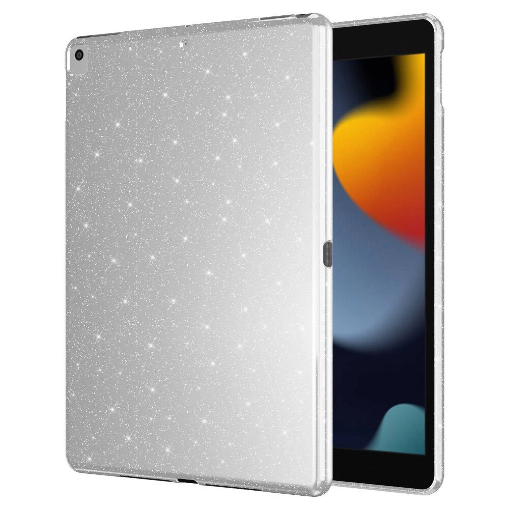 iPad Uyumlu 10.2 (8 Nesil) Simli Parlak Görünümlü Zore Tablet Koton Kılıf