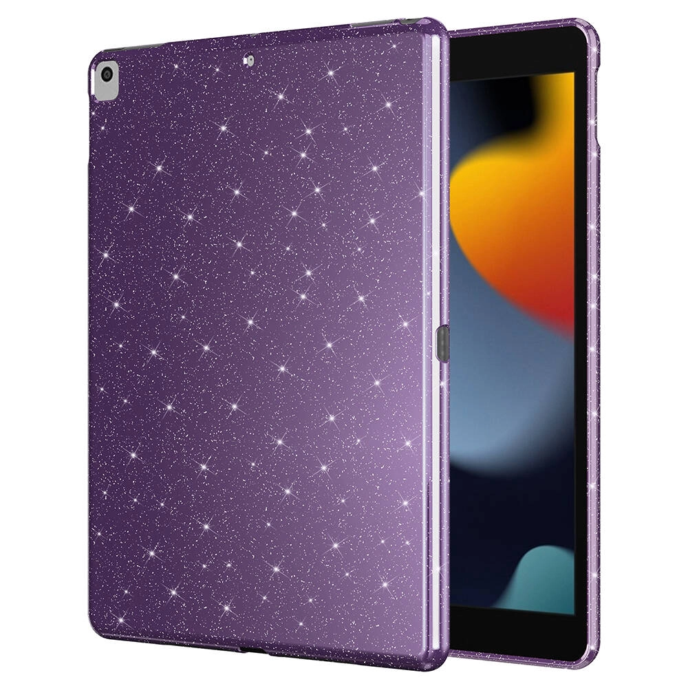 iPad Uyumlu 10.2 (8 Nesil) Simli Parlak Görünümlü Zore Tablet Koton Kılıf