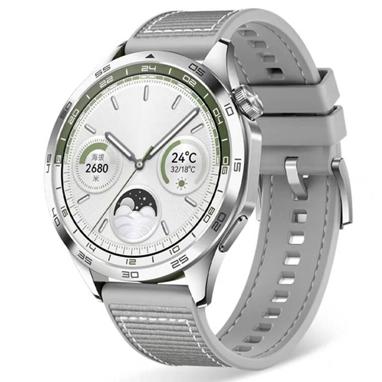 Gear S3 Zore KRD-102 22mm Silikon Kordon-Gri