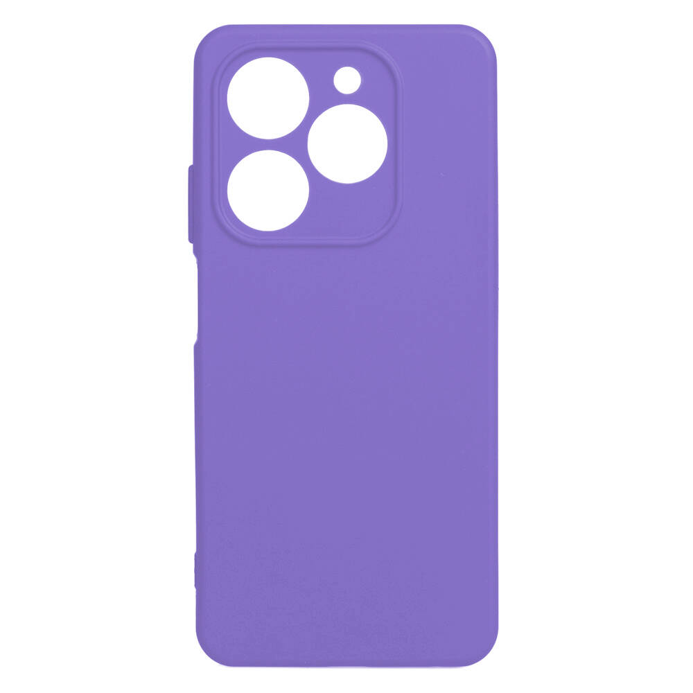 Tecno Spark 20 Kılıf Zore Biye Silikon-Lila