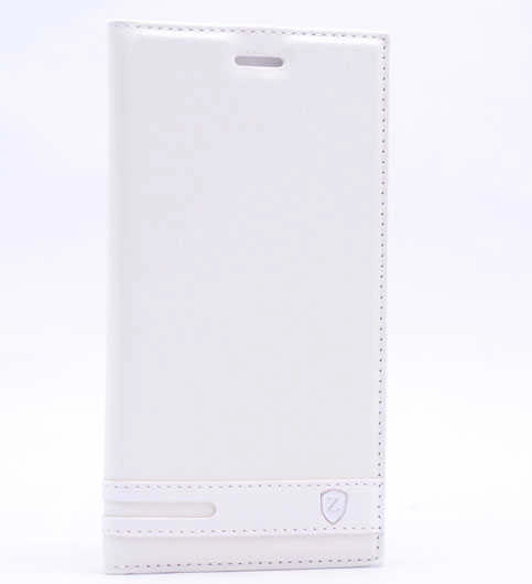 LG K10 2017 Kılıf Zore Elite Kapaklı Kılıf-Beyaz