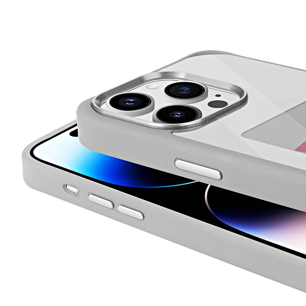 iPhone Uyumlu 14 Pro Kılıf Ekranı Yansıtan Zore Akıllı NFC Kapak