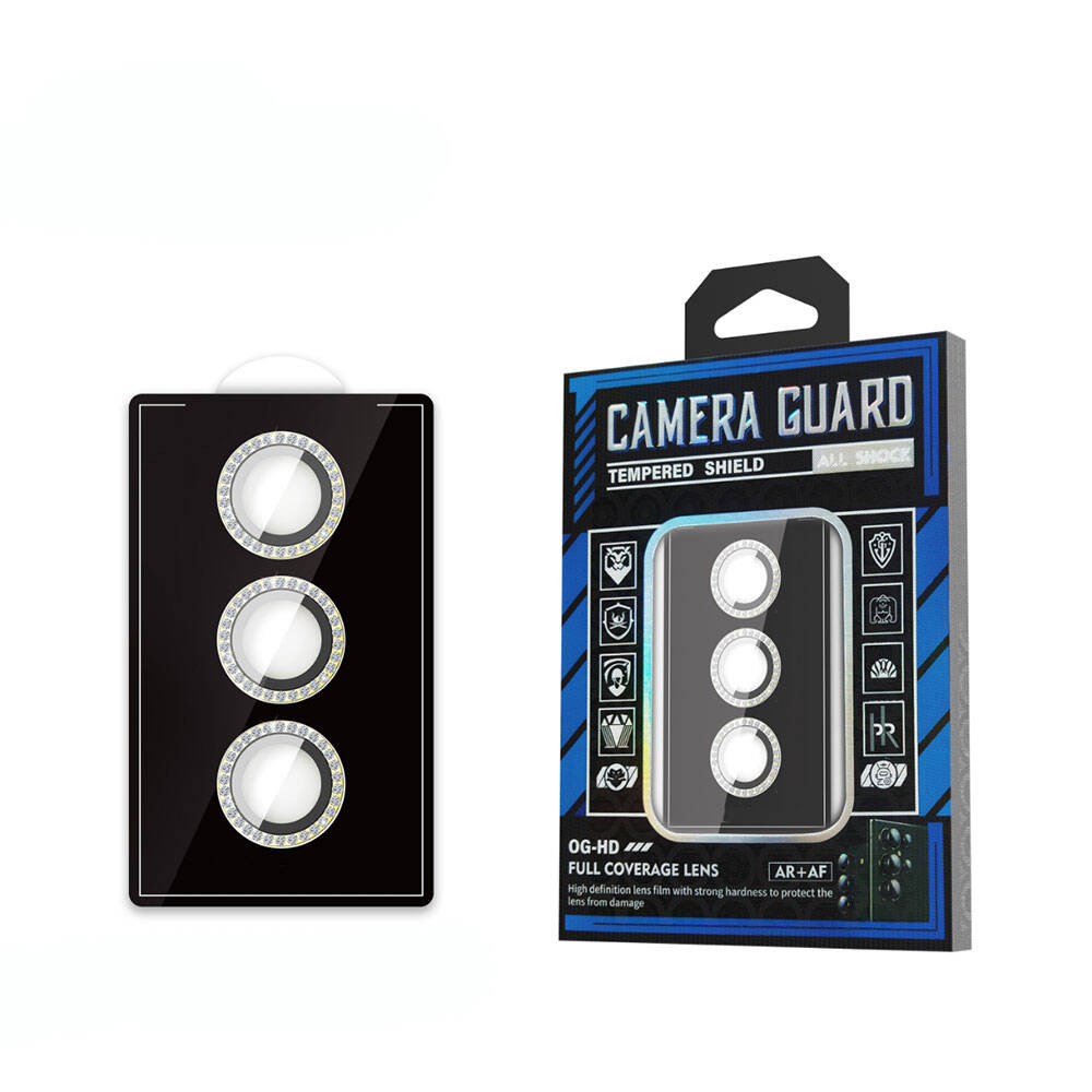 Galaxy Uyumlu S24 Zore Diamond Kamera Lens Koruyucu Cam Filmi-Sarı