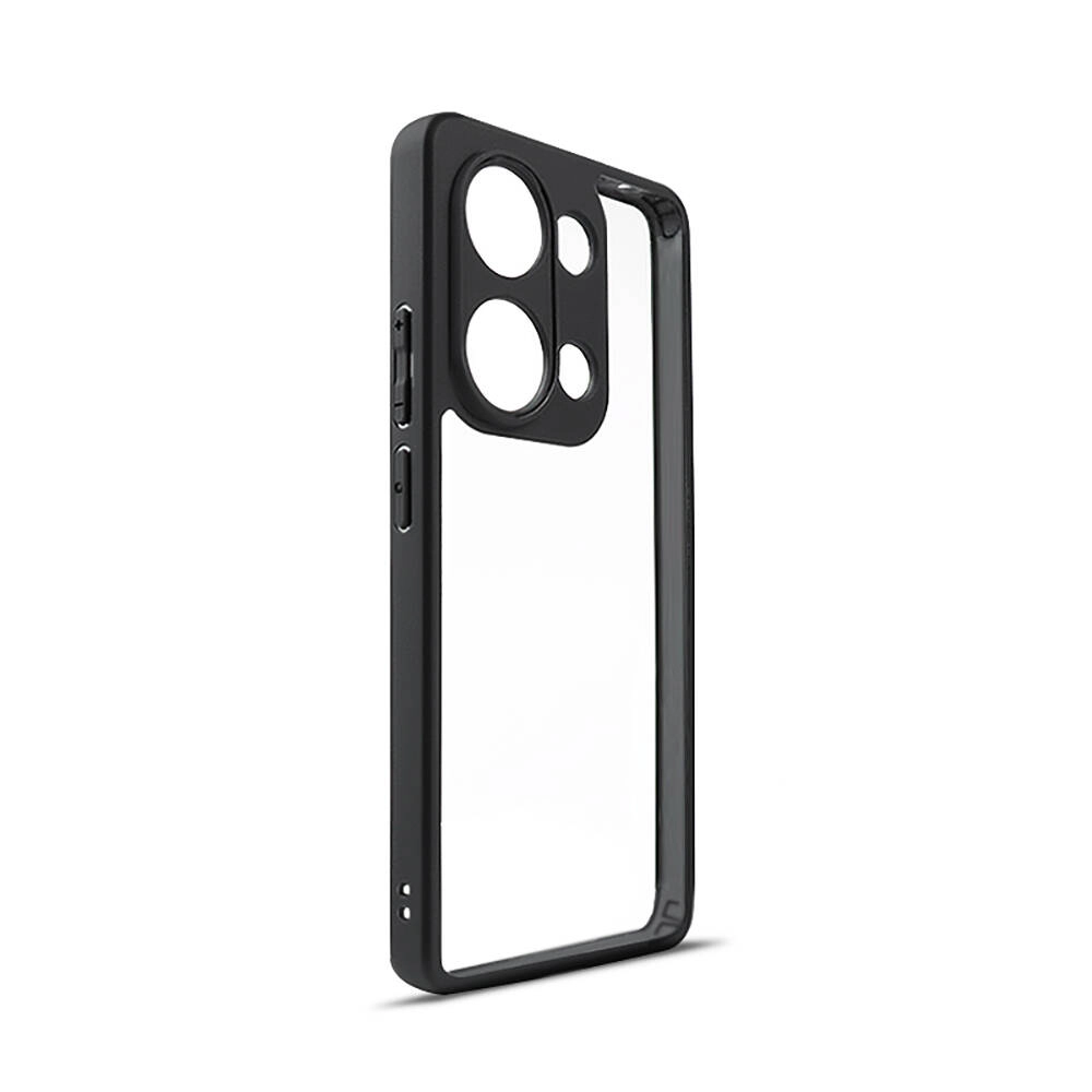 Xiaomi Uyumlu  Redmi Note 13 Pro 4G Kılıf Kamera Korumalı Şeffaf Arka Yüzey Zore New Roll Kapak