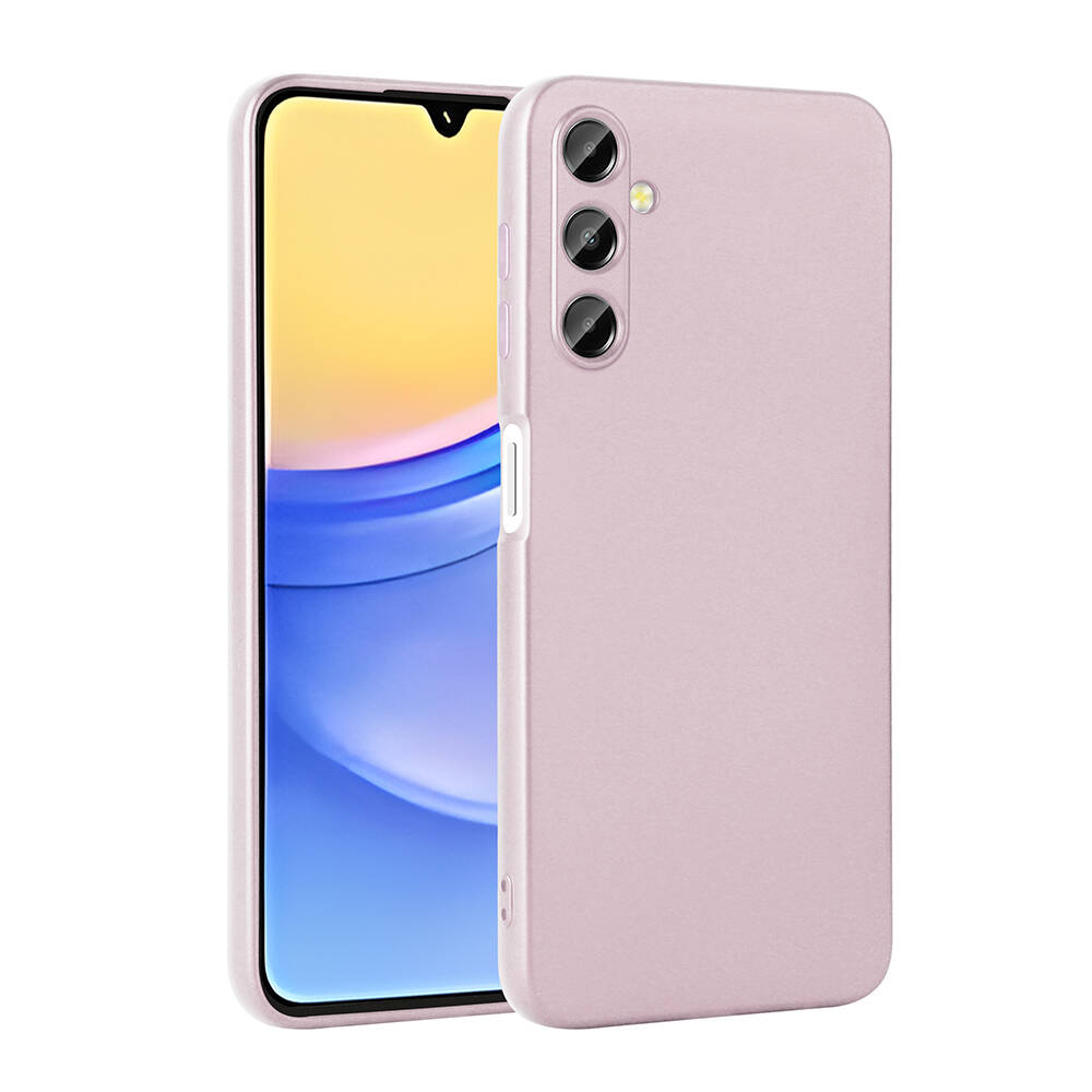 Galaxy Uyumlu A15 Kılıf Zore Premier Silikon Kapak-Rose gold