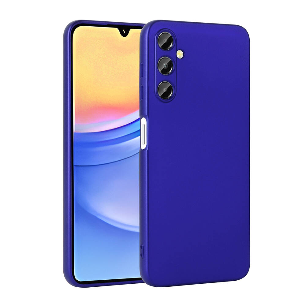 Galaxy Uyumlu A15 Kılıf Zore Premier Silikon Kapak-Saks mavi
