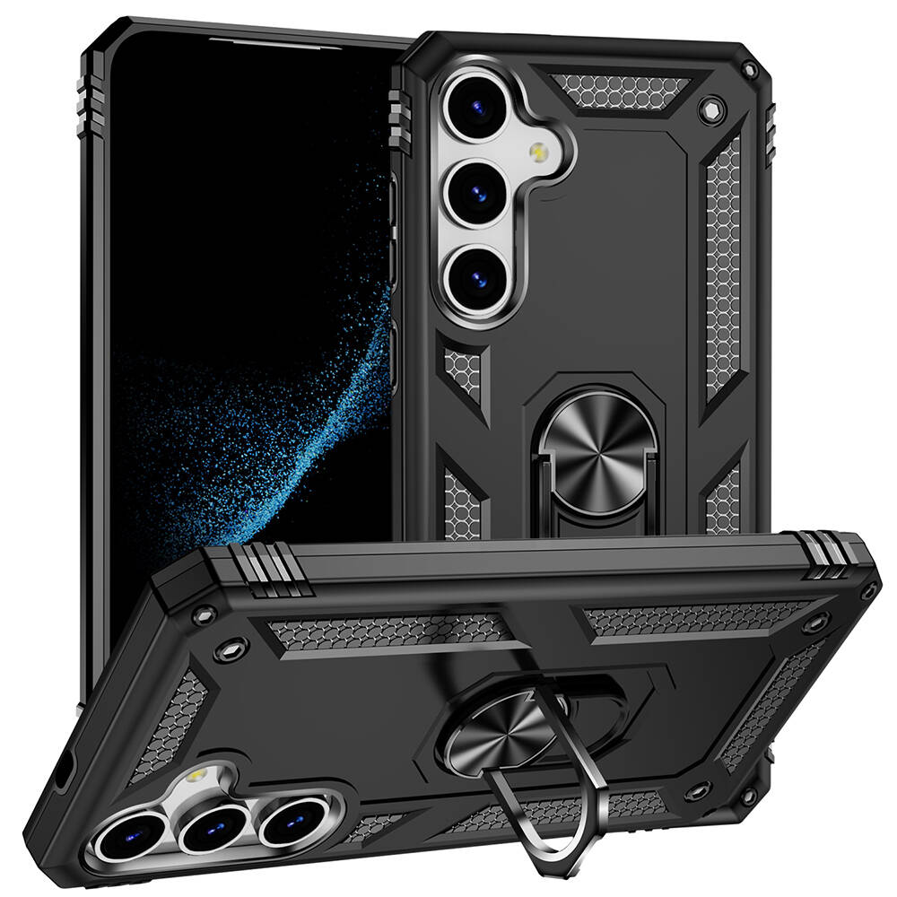 Galaxy Uyumlu S24 Kılıf Zore Vega Kapak-Siyah